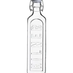 Kilner vierkante weckfles met beugeldop 1 liter glas grijs