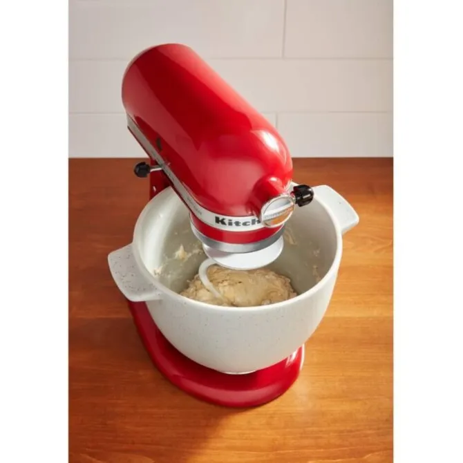 KitchenAid broodmengkom met deksel 4,7 liter keramiek crème