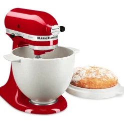KitchenAid broodmengkom met deksel 4,7 liter keramiek crème