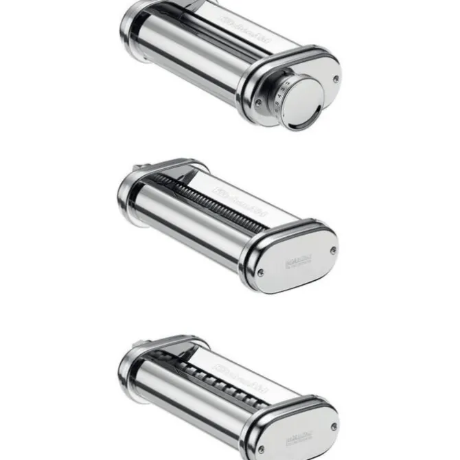 KitchenAid 5KSMPRA pastaroller en -snijderset 3 delig rvs
