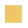 Knit Factory Block gebreide onderzetter Gold Ecru