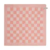 Knit Factory Block handdoek 50 x 50 cm Apricot Ecru