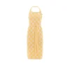 Knit Factory Block schort Gold Ecru