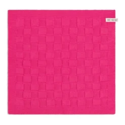 Knit Factory Uni handdoek 50 x 50 cm Fuchsia