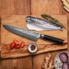Kotai Pakka Damascus koksmes 20 cm met beschermhoes