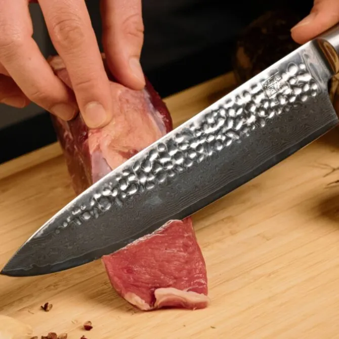 Kotai Pakka Damascus koksmes 20 cm met beschermhoes