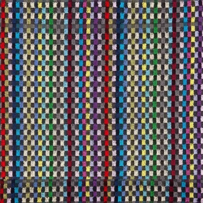 Kracht Restgarn handdoek 50 x 50 cm katoen geblokt