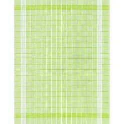 Kracht theedoek ruit 70 x 50 cm linnen/katoen geel