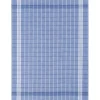 Kracht theedoek ruit 70 x 50 cm linnen/katoen blauw