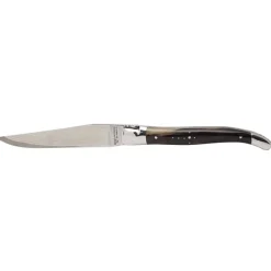 Laguiole en Aubrac klap-steakmes 12 cm Pointe de Corne