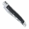 Laguiole en Aubrac klap-steakmes 12 cm houtskool