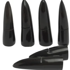 Laguiole en Aubrac messenlegger buffelhoorn 5-7 cm zwart 6 stuks