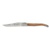 Laguiole en Aubrac Shepherd's Cross klap-steakmes 12 cm olijfhout