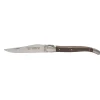 Laguiole en Aubrac Shepherd's Cross klap-steakmes 12 cm wengéhout bruin