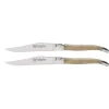 Laguiole en Aubrac Shepherd's Cross steakmes 11,5 cm hoorn 2 stuks