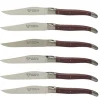 Laguiole en Aubrac steakmes 11,5 cm walnoothout 4 stuks