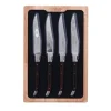 Laguiole en Aubrac steakmes 11,5 cm Macassar ebbenhout 4 stuks