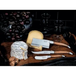 Laguiole Style de Vie Luxury Line kaasmessenset olijfhout 3-delig