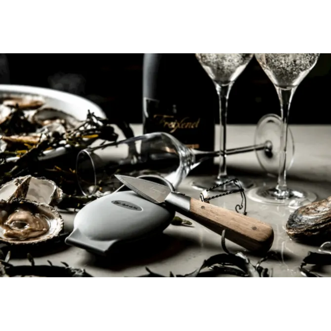 Laguiole Style de Vie Luxury Line oester geschenkset eikenhout