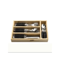 Laguiole Style de Vie Premium Line couvert zwart 24-delig