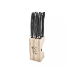 Laguiole Style de Vie Premium Line steakmessen Black Stonewa