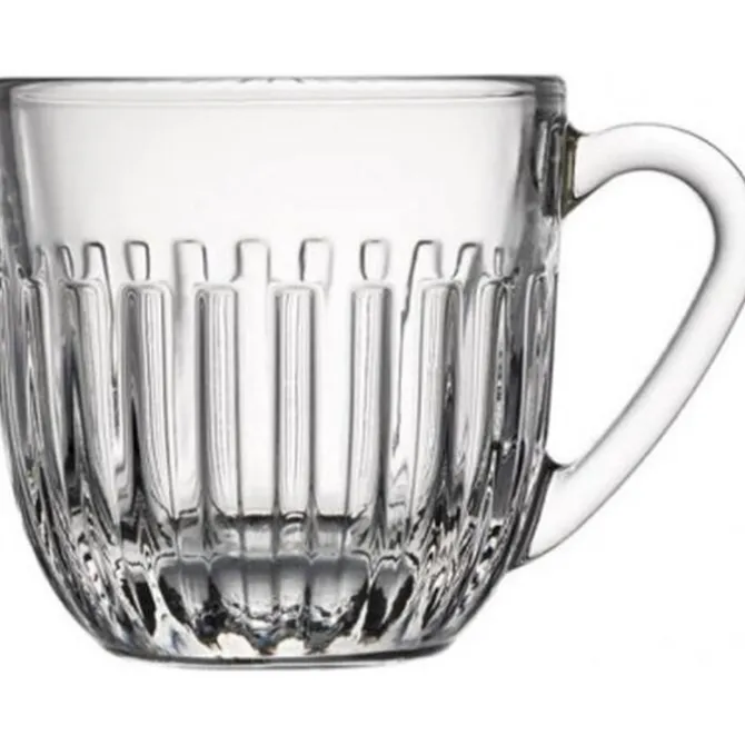 La Rochère Quessant espressokop met oor en ribbel 90 ml glas