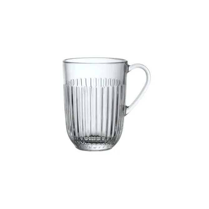 La Rochère Quessant theeglas met oor en ribbel 400 ml glas