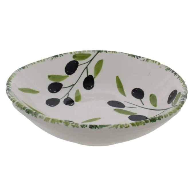 La Table Olijven Coupe pastabord ø 22 cm aardewerk