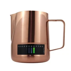 Latte Pro melkkan met temperatuurindicatie 600 ml koperkleurig