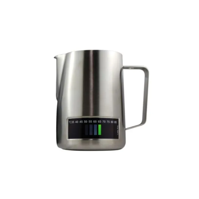 Latte Pro melkkan met temperatuurindicatie 1 liter rvs