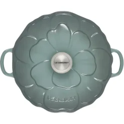 Le Creuset Bloesem Signature Campagnard braadpan ø 26 cm gietijzer Sea Salt