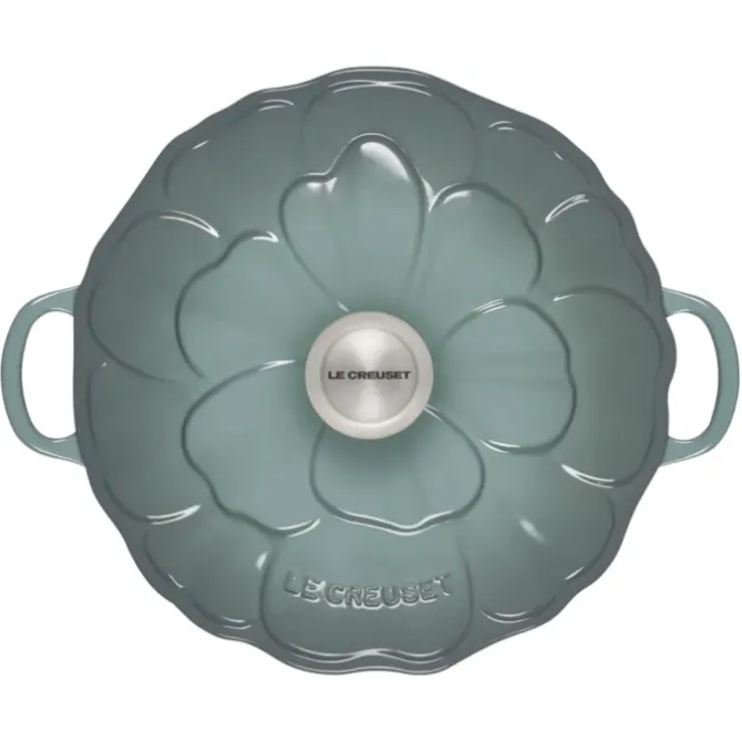 Le Creuset Bloesem Signature Campagnard braadpan ø 26 cm gietijzer Sea Salt