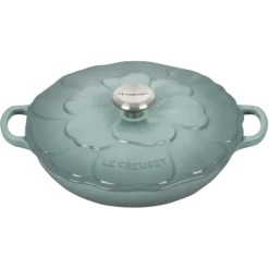 Le Creuset Bloesem Signature Campagnard braadpan ø 26 cm gietijzer Sea Salt
