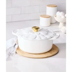 Le Creuset Bloesem Signature braadpan ø 26 cm gietijzer Whit