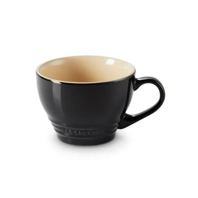 Le Creuset cappuccino mok 400 ml aardewerk onyx zwart