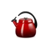 Le Creuset Cloche fluitketel 2,1 liter staal kersrood