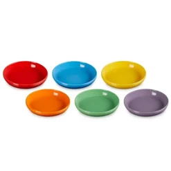 Le Creuset Coupe diep bord ø 22 cm aardewerk regenboog 6-delig