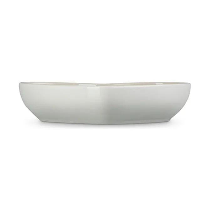 Le Creuset diep bord hart 650 ml aardewerk White