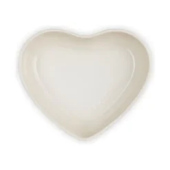 Le Creuset diep bord hart 650 ml aardewerk White