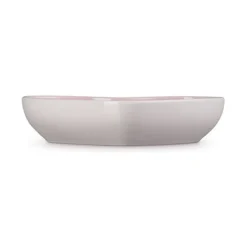 Le Creuset diep bord hart 650 ml aardewerk Shell Pink
