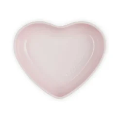 Le Creuset diep bord hart 650 ml aardewerk Shell Pink
