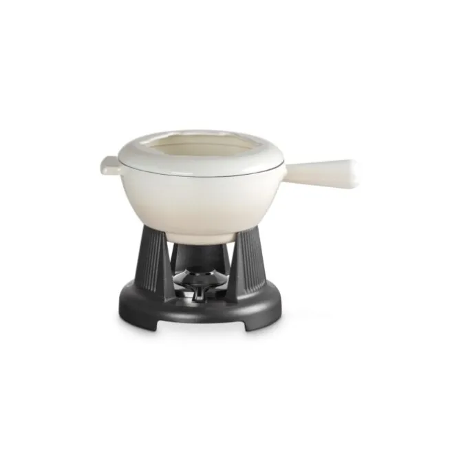 Le Creuset fondueset 2 liter gietijzer Meringue