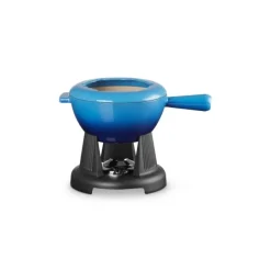 Le Creuset fondueset 2 liter gietijzer Azure