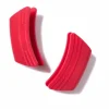 Le Creuset handvatten 12 x 6,5 cm silicone kersrood 2 stuks