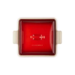 Le Creuset Heritage ovenschaal met deksel 2,4 liter aardewerk kersrood