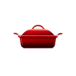 Le Creuset Heritage ovenschaal met deksel 2,4 liter aardewerk kersrood