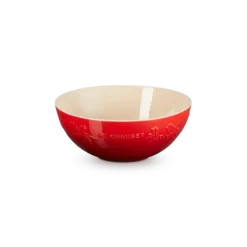 Le Creuset Holly Collectie serveerschaal ø 25 cm aardewerk kersrood