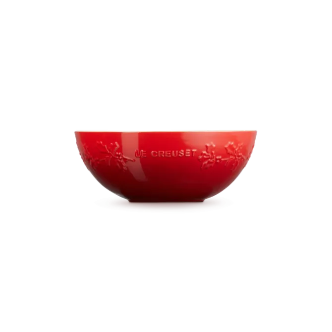 Le Creuset Holly Collectie serveerschaal ø 25 cm aardewerk kersrood