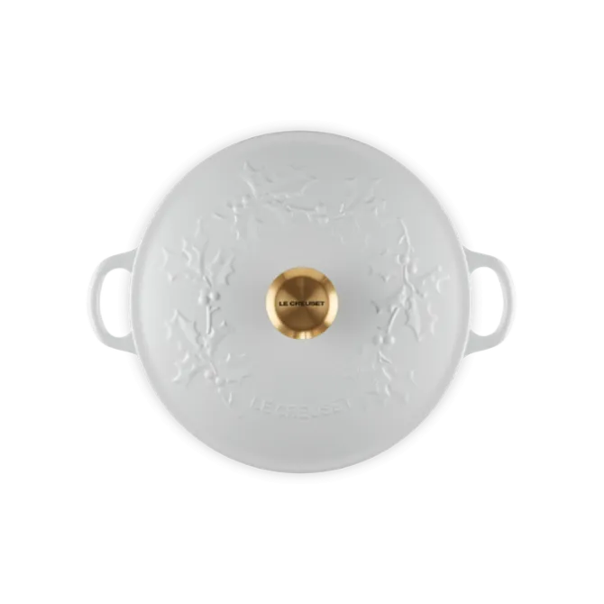 Le Creuset Holly Collectie wok-braadpan 4,1 liter ø 26 cm gietijzer cotton