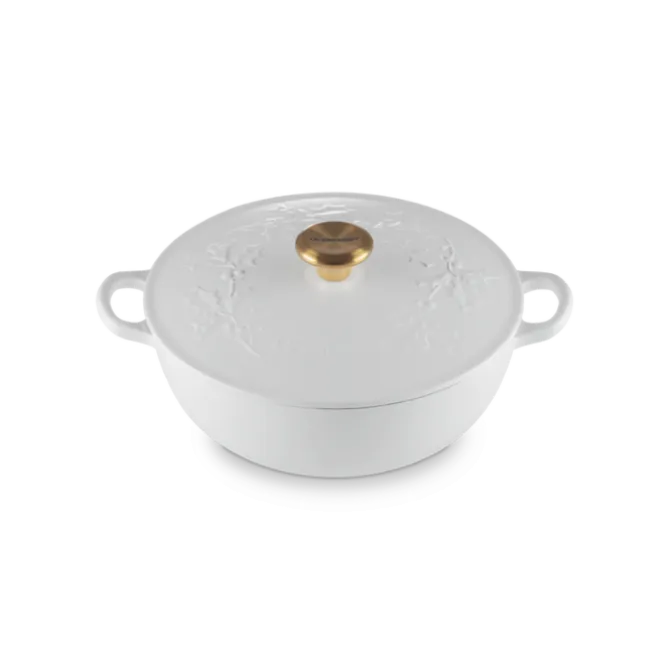Le Creuset Holly Collectie wok-braadpan 4,1 liter ø 26 cm gietijzer cotton